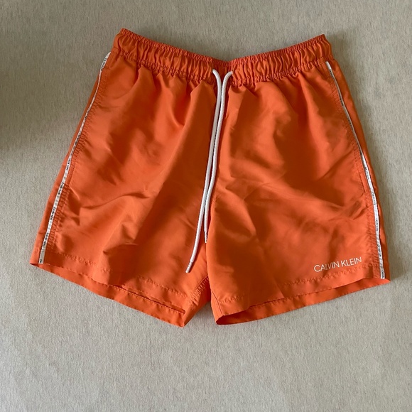 Calvin Klein Other - Solid Logo Piping Volley Shorts
